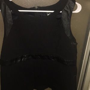 Torrid pleather sleeveless top